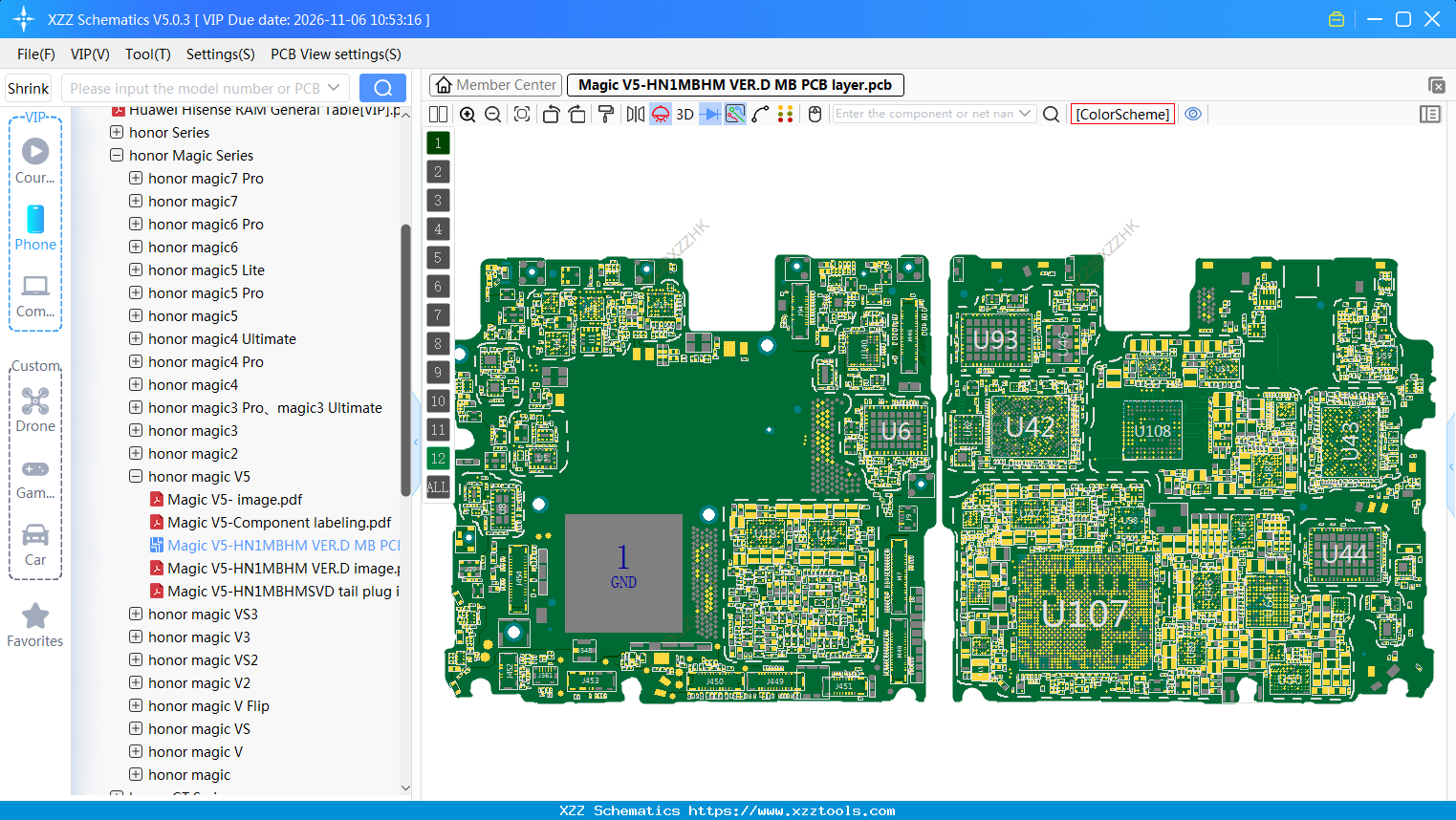 Magic V5-HN1MBHM VER.D MB PCB Layer